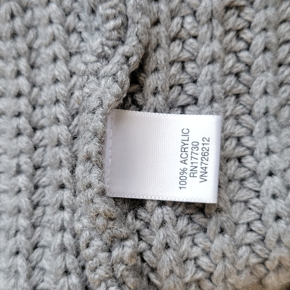 MERONA Light Gray Knit Cardigan size Medium - Picture 6 of 13